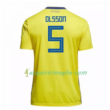 Divisa di Calcio Svezia Olsson 5 Prima Mondiali 2018
